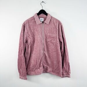 WESC Pink Corduroy Zip Jacket